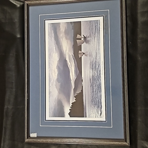 LEP, signed. Framed limited edition print "The Far Away People" - Picture 1 of 4